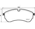 Sada brzdovch destiek HELLA PAGID ‐ HPG 8DB 355 032-921