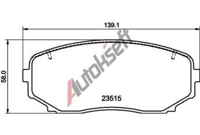 HELLA PAGID Sada brzdov�ch desti�ek HPG 8DB 355 032-941, 8DB 355 032-941
