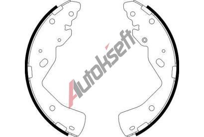 HELLA PAGID Sada brzdovch elist HPG 8DB 355 038-211, 8DB 355 038-211