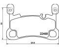 Sada brzdovch destiek HELLA PAGID ‐ HPG 8DB 355 039-111