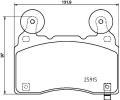 Sada brzdovch destiek HELLA PAGID ‐ HPG 8DB 355 039-481