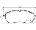 Sada brzdovch destiek HELLA PAGID ‐ HPG 8DB 355 039-521