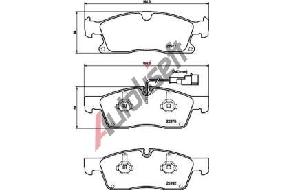 HELLA PAGID Sada brzdov�ch desti�ek HPG 8DB 355 039-871, 8DB 355 039-871