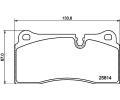 Sada brzdovch destiek HELLA PAGID ‐ HPG 8DB 355 039-951