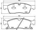 HELLA PAGID Sada brzdovch destiek ‐ HPG 8DB 355 039-961