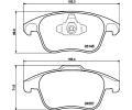 HELLA PAGID Sada brzdovch destiek ‐ HPG 8DB 355 040-141