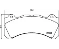 Sada brzdovch destiek HELLA PAGID ‐ HPG 8DB 355 040-211