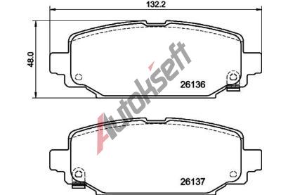 HELLA PAGID Sada brzdových destiček HPG 8DB 355 040-251, 8DB 355 040-251 HELLA PAGID Sada brzdových destiček HPG 8DB 355 040-251, 8DB 355 040-251