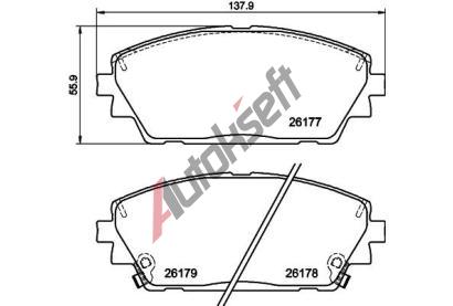 HELLA PAGID Sada brzdových destiček HPG 8DB 355 040-271, 8DB 355 040-271 HELLA PAGID Sada brzdových destiček HPG 8DB 355 040-271, 8DB 355 040-271