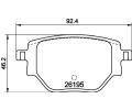 Sada brzdovch destiek HELLA PAGID ‐ HPG 8DB 355 040-321