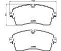 HELLA PAGID Sada brzdovch destiek ‐ HPG 8DB 355 040-361