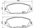 Sada brzdovch destiek HELLA PAGID ‐ HPG 8DB 355 040-411