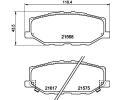 Sada brzdovch destiek HELLA PAGID ‐ HPG 8DB 355 040-421