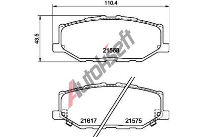 HELLA PAGID Sada brzdov�ch desti�ek HPG 8DB 355 040-421, 8DB 355 040-421