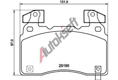 HELLA PAGID Sada brzdov�ch desti�ek HPG 8DB 355 040-471, 8DB 355 040-471