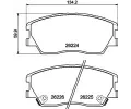 Sada brzdovch destiek HELLA PAGID ‐ HPG 8DB 355 040-591