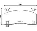 Sada brzdovch destiek HELLA PAGID ‐ HPG 8DB 355 040-861