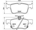 HELLA PAGID Sada brzdovch destiek ‐ HPG 8DB 355 040-871