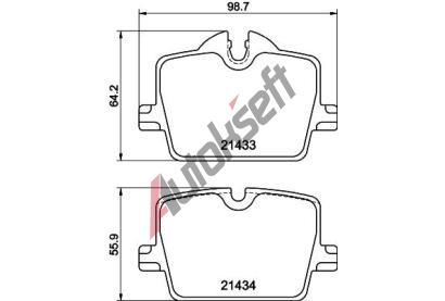 HELLA PAGID Sada brzdových destiček HPG 8DB 355 040-911, 8DB 355 040-911 HELLA PAGID Sada brzdových destiček HPG 8DB 355 040-911, 8DB 355 040-911