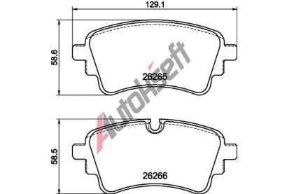 HELLA PAGID Sada brzdových destiček HPG 8DB 355 040-961, 8DB 355 040-961 HELLA PAGID Sada brzdových destiček HPG 8DB 355 040-961, 8DB 355 040-961