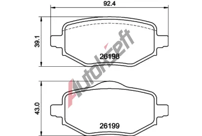 HELLA PAGID Sada brzdových destiček HPG 8DB 355 040-971, 8DB 355 040-971 HELLA PAGID Sada brzdových destiček HPG 8DB 355 040-971, 8DB 355 040-971