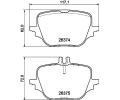Sada brzdovch destiek HELLA PAGID ‐ HPG 8DB 355 041-021