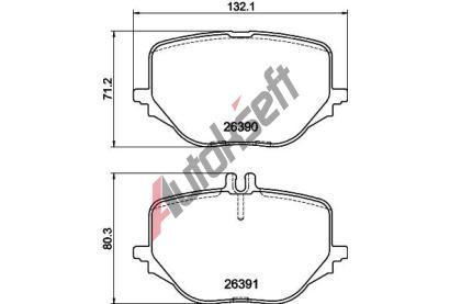 HELLA PAGID Sada brzdov�ch desti�ek HPG 8DB 355 041-121, 8DB 355 041-121