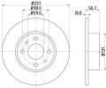 HELLA PAGID Brzdov kotou PRO - 251 mm ‐ HPG 8DD 355 101-101