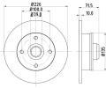 HELLA PAGID Brzdov kotou PRO - 226 mm ‐ HPG 8DD 355 101-661