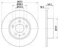 HELLA PAGID Brzdov kotou PRO - 251 mm ‐ HPG 8DD 355 101-971