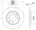 HELLA PAGID Brzdov kotou PRO - 247 mm ‐ HPG 8DD 355 102-511