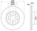 Brzdový kotouč HELLA PAGID ‐ HPG 8DD 355 103-681 Brzdový kotouč HELLA PAGID ‐ HPG 8DD 355 103-681