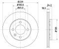 HELLA PAGID Brzdov kotou PRO - 239 mm ‐ HPG 8DD 355 104-211