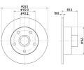 Brzdový kotouč HELLA PAGID ‐ HPG 8DD 355 104-231 Brzdový kotouč HELLA PAGID ‐ HPG 8DD 355 104-231