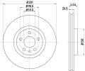 HELLA PAGID Brzdov kotou PRO - 281 mm ‐ HPG 8DD 355 104-451