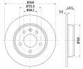 HELLA PAGID Brzdov kotou PRO - 268 mm ‐ HPG 8DD 355 104-501