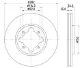 Brzdov kotou HELLA PAGID ‐ HPG 8DD 355 104-971