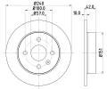 HELLA PAGID Brzdov kotou PRO - 240 mm ‐ HPG 8DD 355 106-091