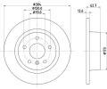 HELLA PAGID Brzdov kotou - 304 mm ‐ HPG 8DD 355 106-371