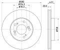 Brzdov kotou HELLA PAGID ‐ HPG 8DD 355 107-131