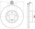 HELLA PAGID Brzdov kotou PRO - 324 mm ‐ HPG 8DD 355 107-711