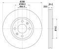 HELLA PAGID Brzdov kotou - 288 mm ‐ HPG 8DD 355 107-841