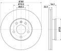 Brzdov kotou HELLA PAGID ‐ HPG 8DD 355 108-081