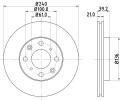 Brzdov kotou HELLA PAGID ‐ HPG 8DD 355 108-151