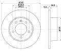 HELLA PAGID Brzdov kotou PRO - 305 mm ‐ HPG 8DD 355 108-291