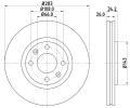 HELLA PAGID Brzdov kotou PRO - 283 mm ‐ HPG 8DD 355 108-371