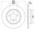 Brzdov kotou HELLA PAGID ‐ HPG 8DD 355 110-021