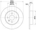 HELLA PAGID Brzdov kotou PRO - 264 mm ‐ HPG 8DD 355 110-271