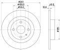 HELLA PAGID Brzdov kotou - 261 mm ‐ HPG 8DD 355 110-861