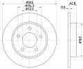 HELLA PAGID Brzdov kotou - 265 mm ‐ HPG 8DD 355 110-901
